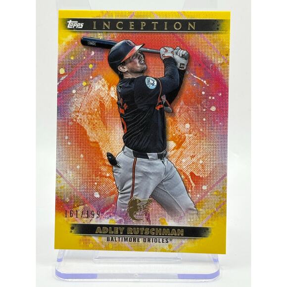 2024 Topps Inception Adley Rutschman Yellow Parallel /199 Baltimore Orioles - Picture 1 of 2